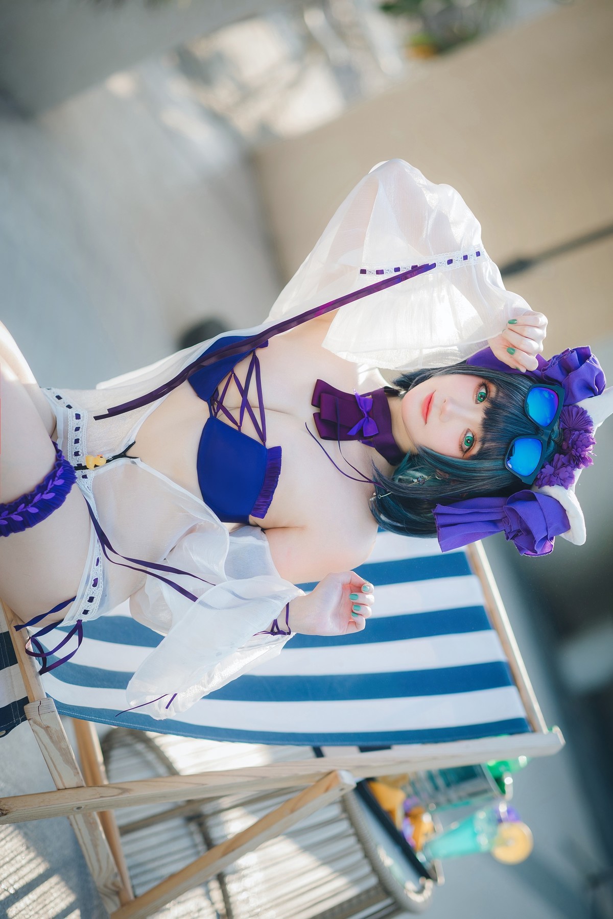 Cosplay 瓜希酱福利 柴郡泳装 27