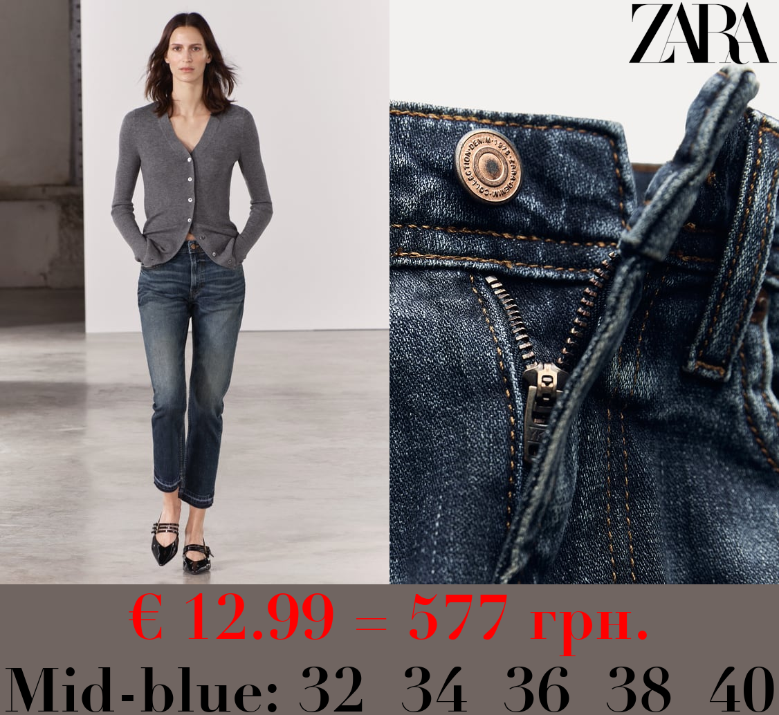 ZW COLLECTION LOOSE SLIM FIT MID-RISE JEANS