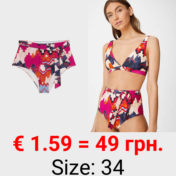 Bikini-Hose mit Knotendetail - High-Rise - recycelt