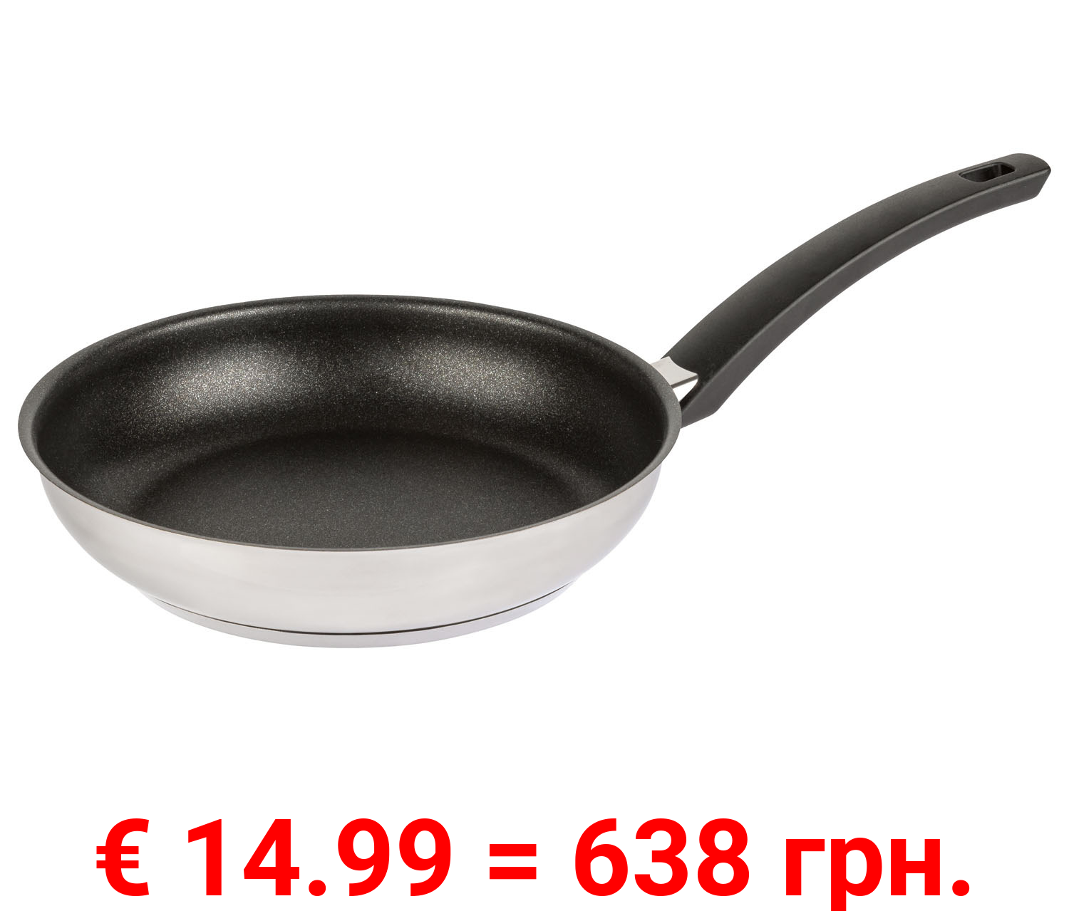 ERNESTO® Edelstahl-Pfanne, Ø 24 cm