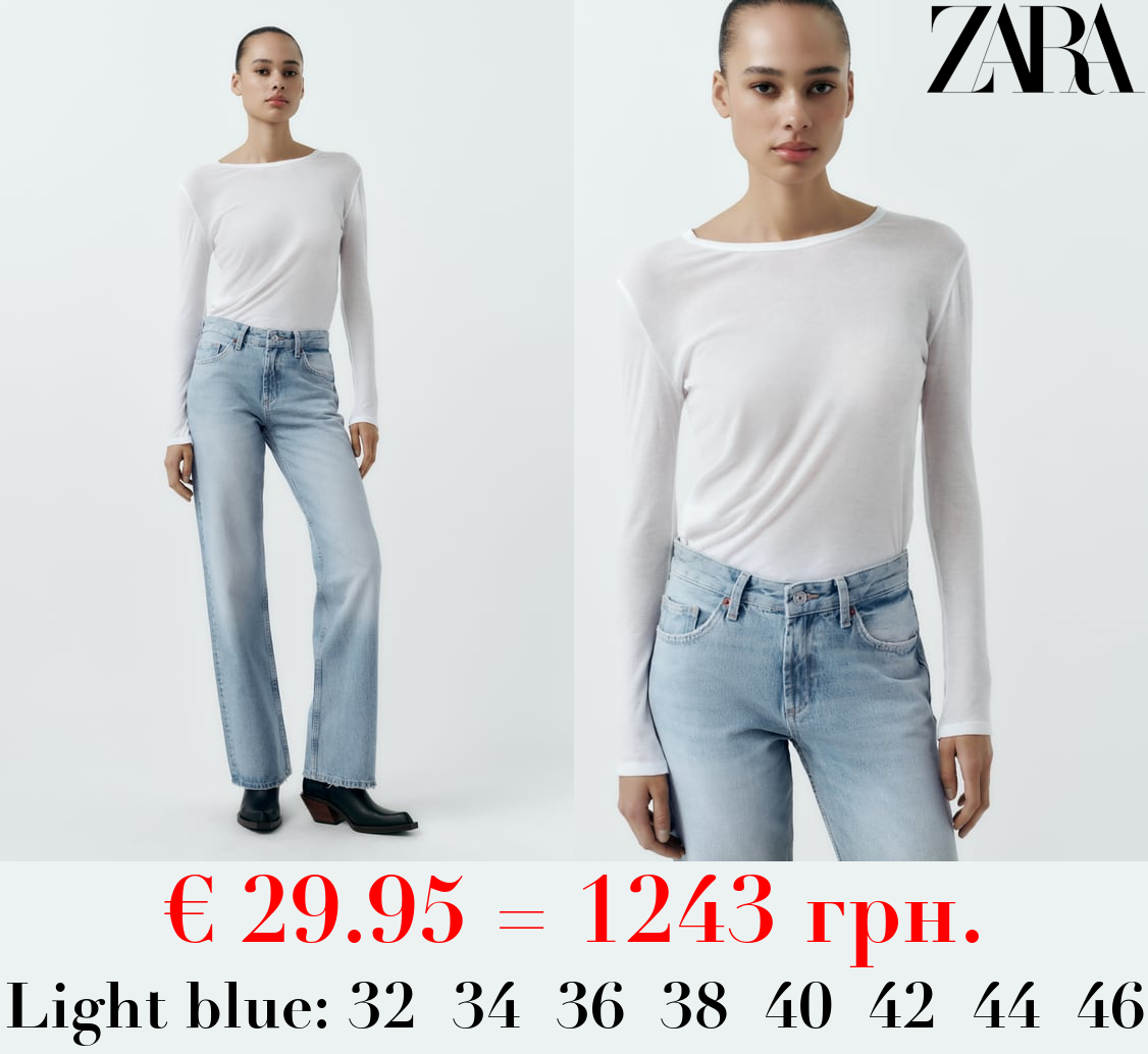 TRF WIDE-LEG MID-RISE FULL LENGTH JEANS