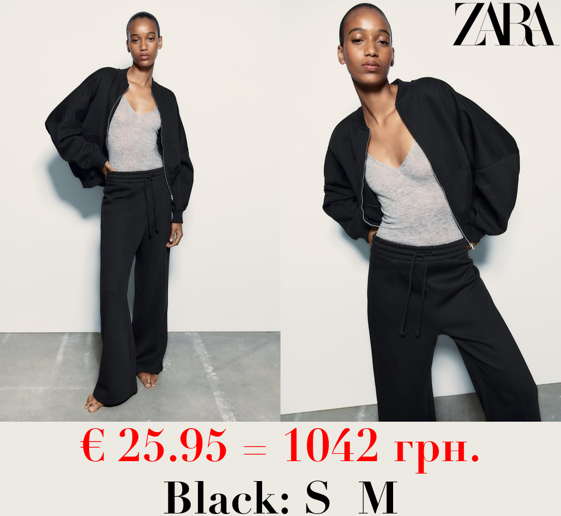 BOMBER SWEATSHIRT WITH ZIP