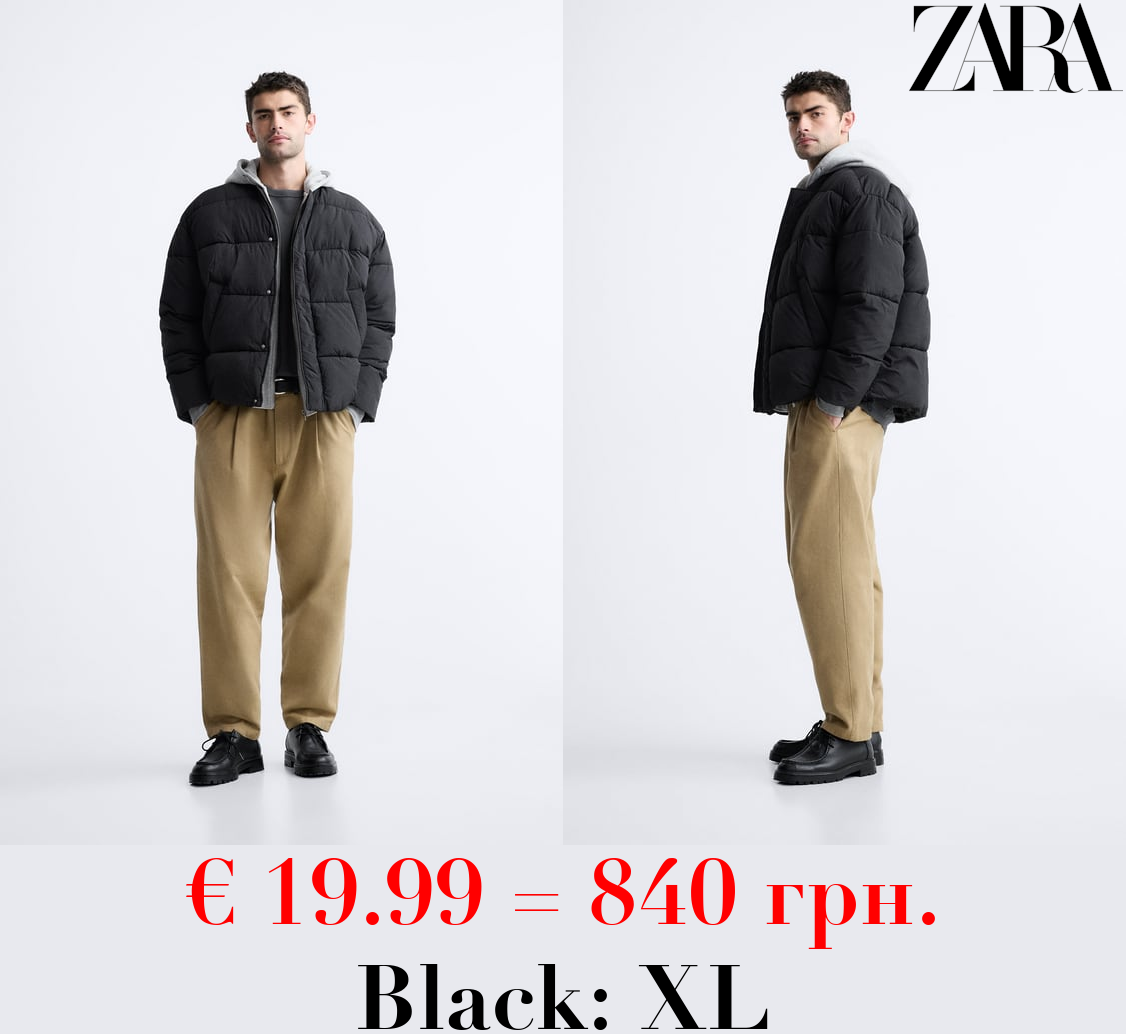 JACKET WITH CONTRAST HOOD