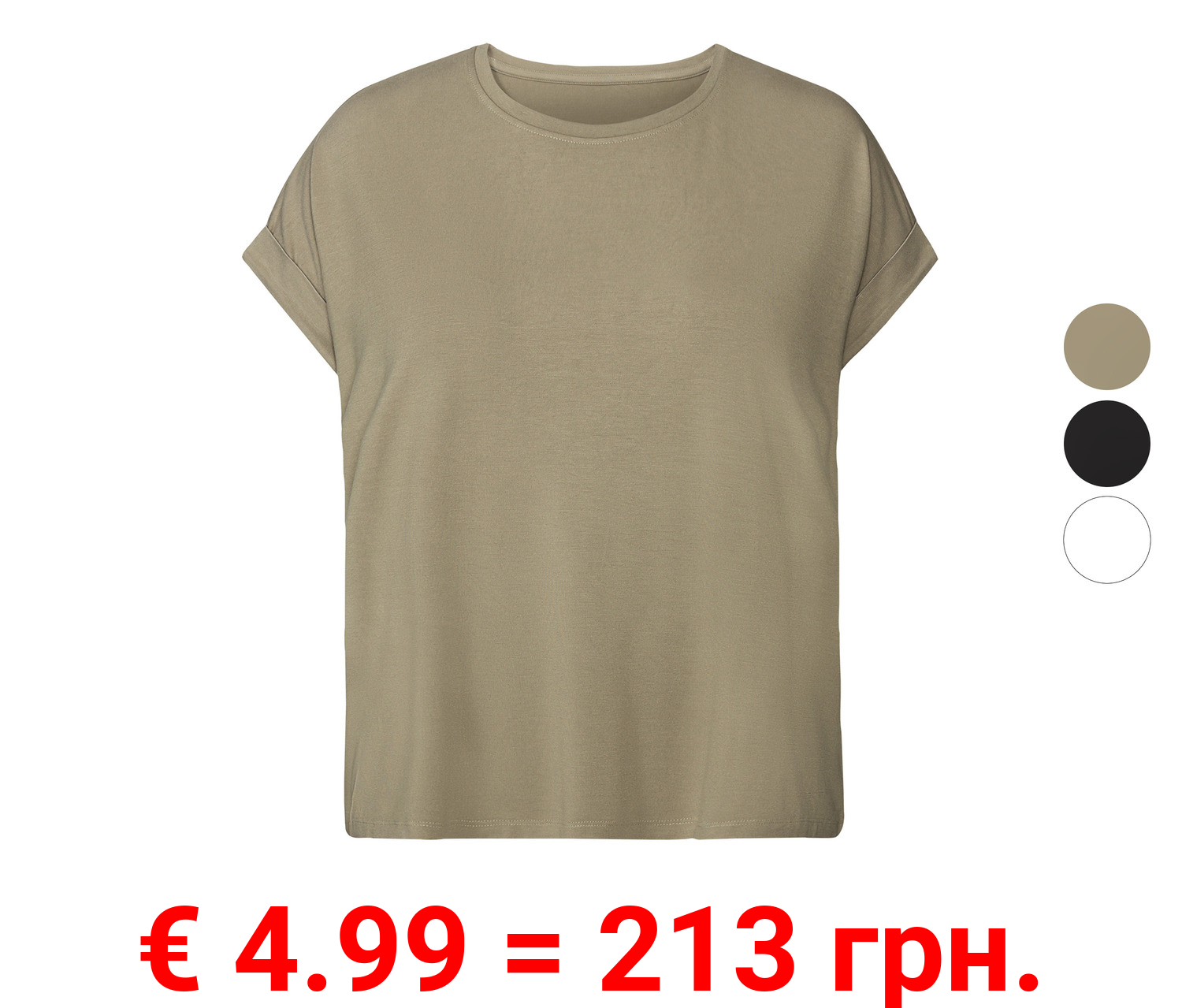 esmara® Damen T-Shirt mit Viskose