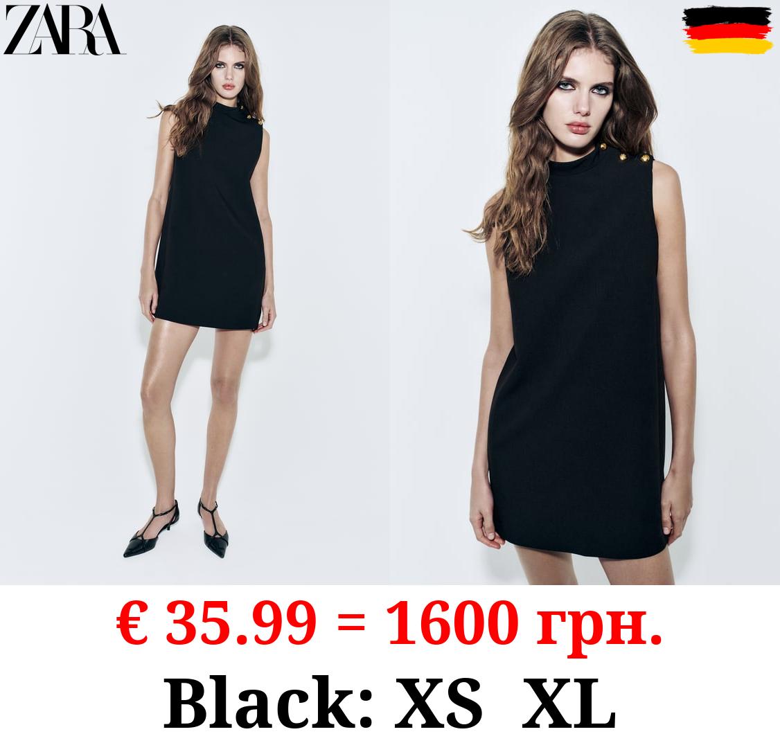 ZW COLLECTION SHORT DRESS WITH BUTTONS