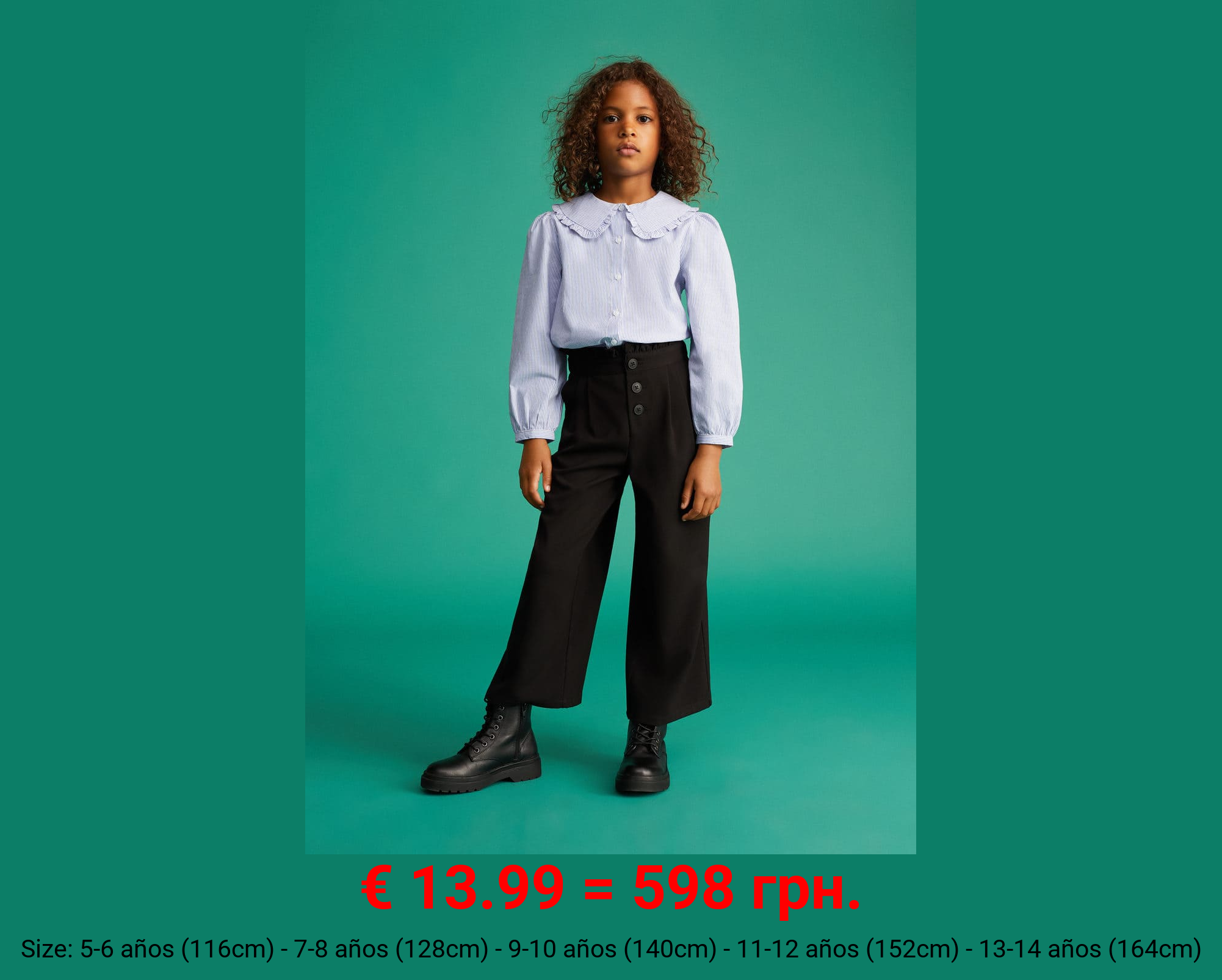 Pantalón culotte pinzas