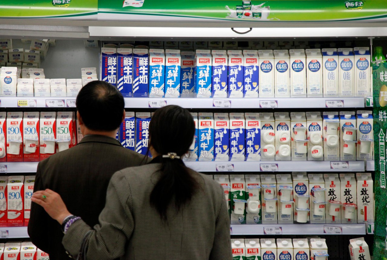 Потребление молочных продуктов в КНР будет расти ежегодно на 15-20%