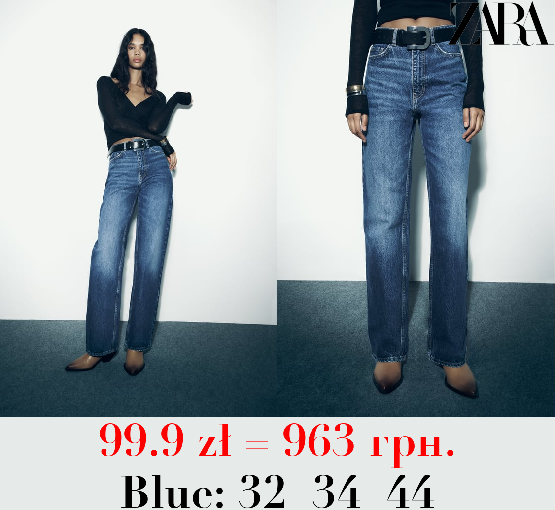 Z1975 STRAIGHT-FIT HIGH-WAIST FULL LENGTH JEANS