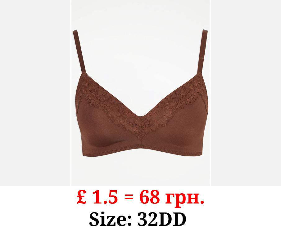 Brown Non Wired T-Shirt Bra