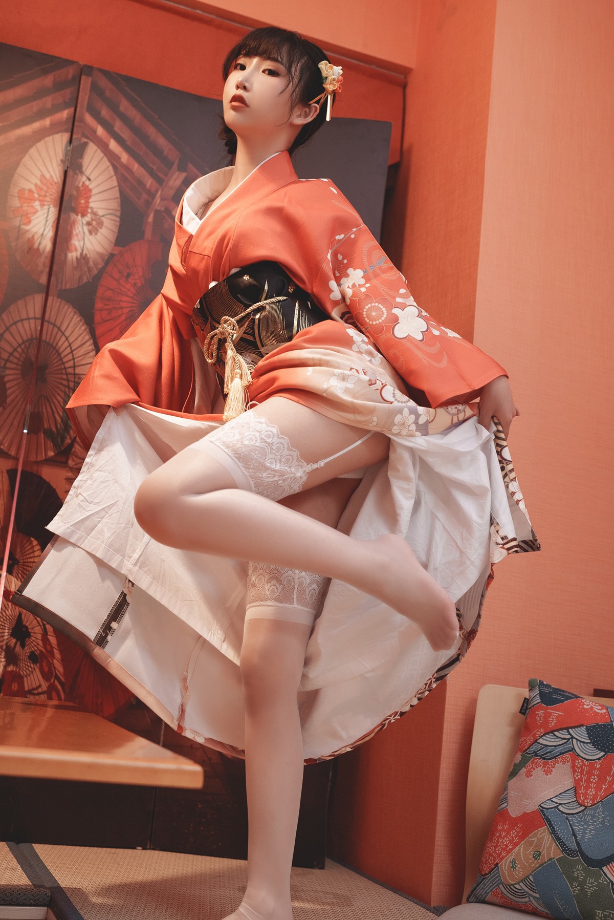 Cosplay 面饼仙儿 饼子和服内景 10