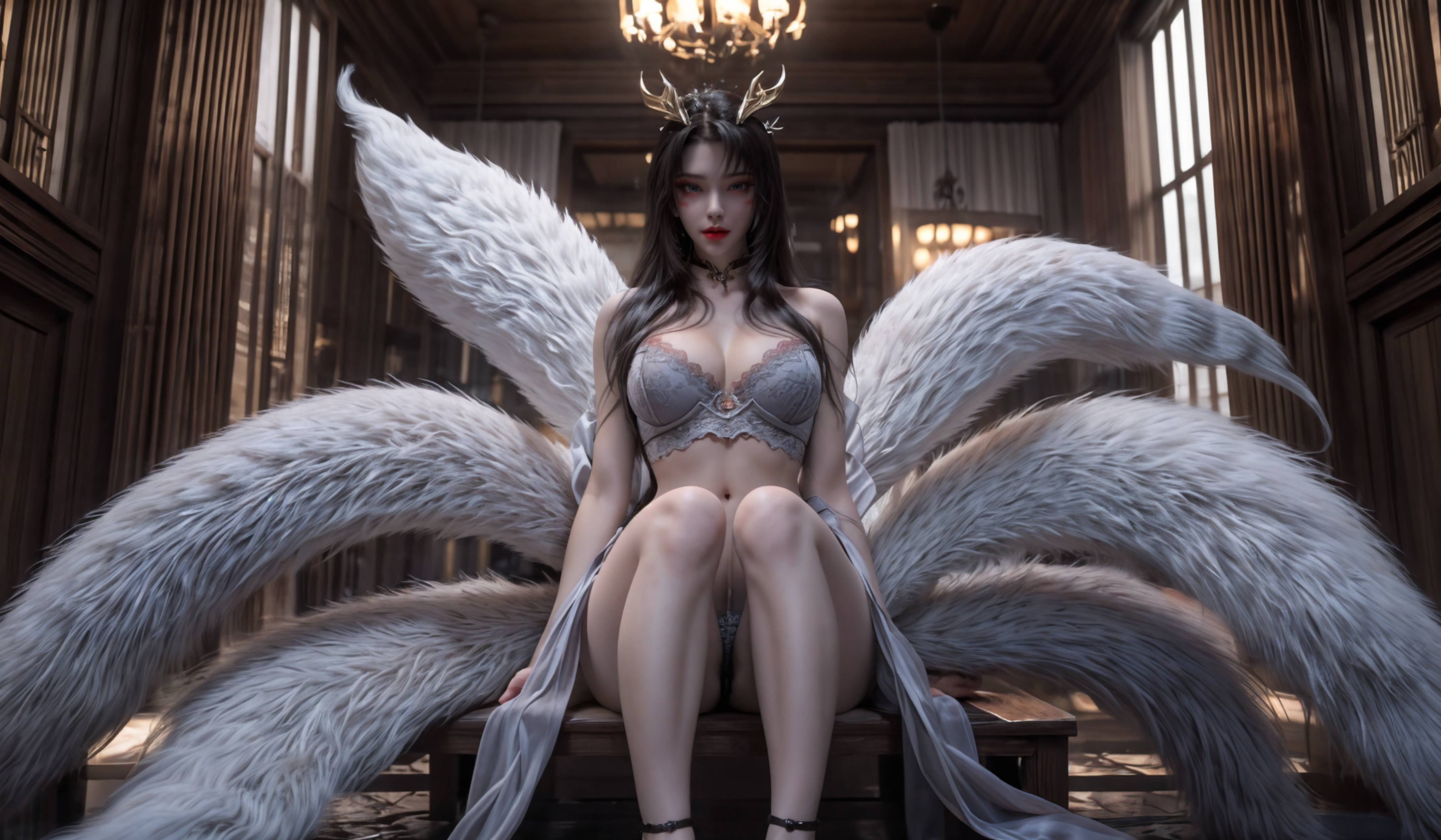图片[8]-完美世界-天狐仙子 逼真狐尾-六色网