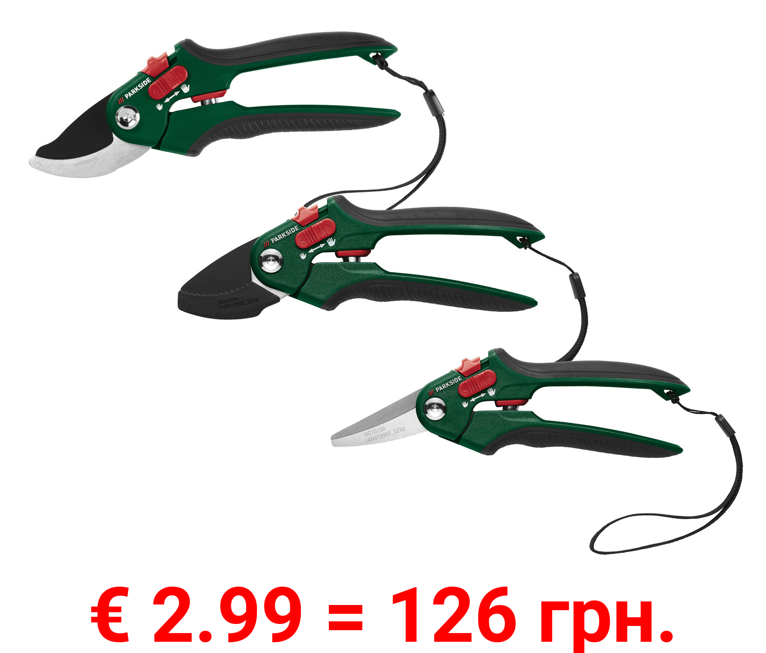 PARKSIDE® Gartenschere Amboss / Bypass / Universal