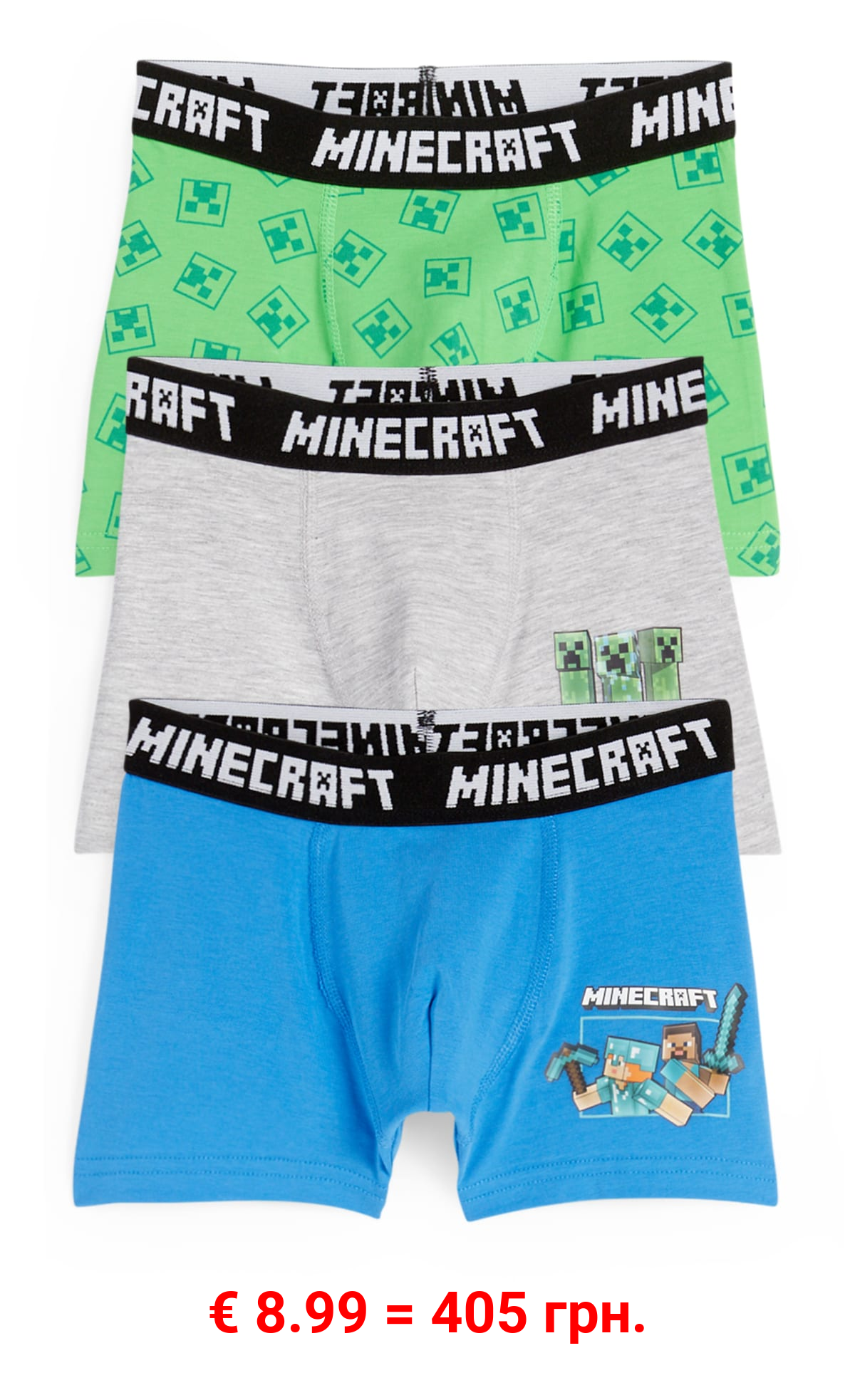 Multipack 3er - Minecraft - Boxershorts