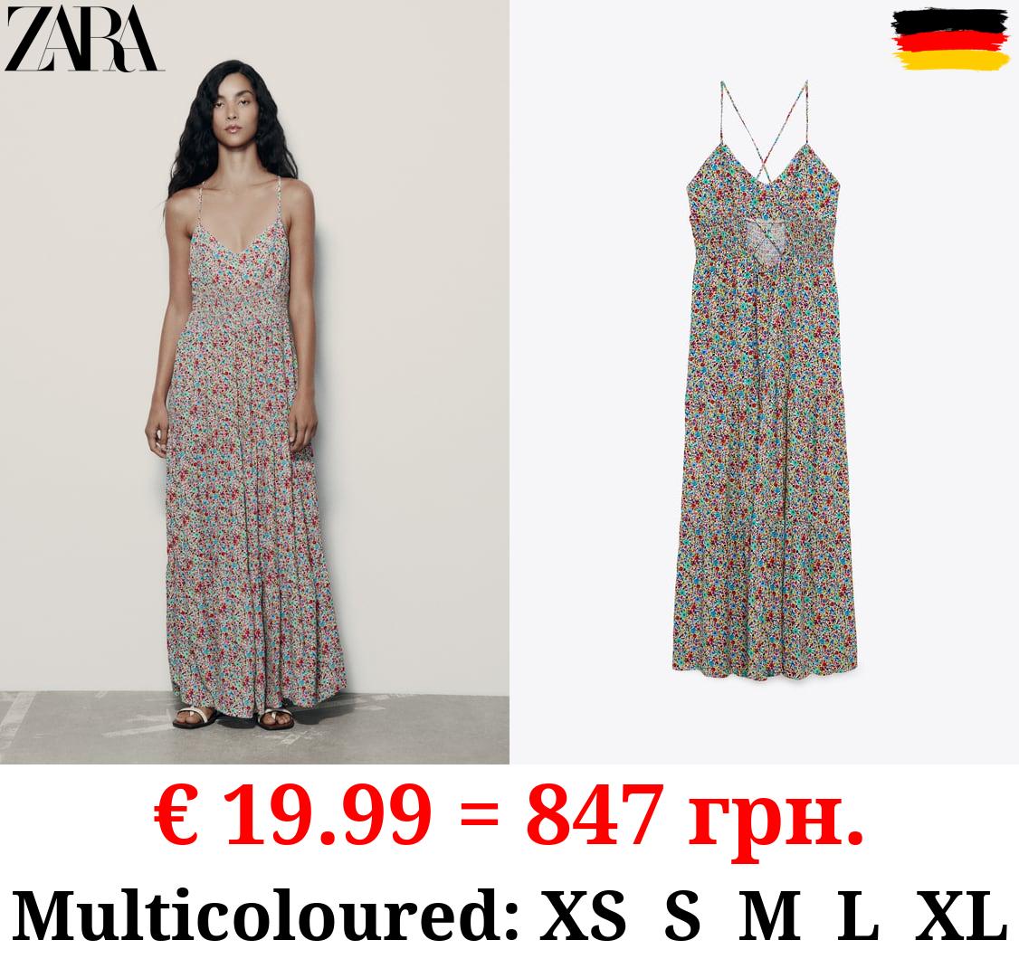 FLORAL PRINT MIDI DRESS