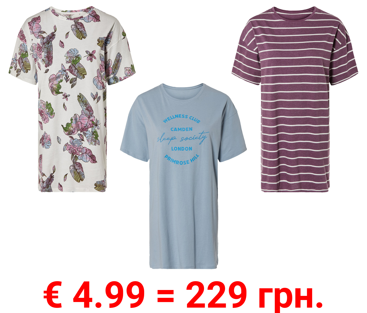 esmara® Damen Bigshirt mit überschnittenen Schultern