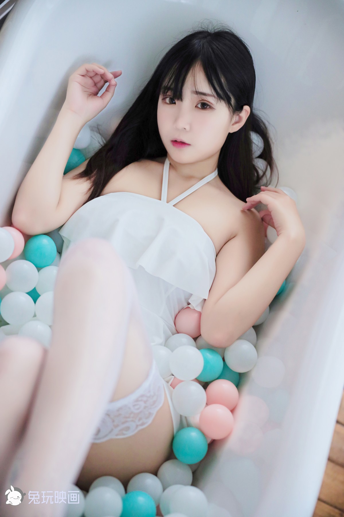 Cosplay 兔玩映画 御子的白裙 33