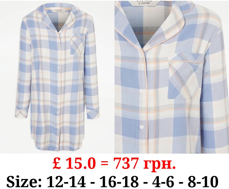 Blue Checked Nightshirt