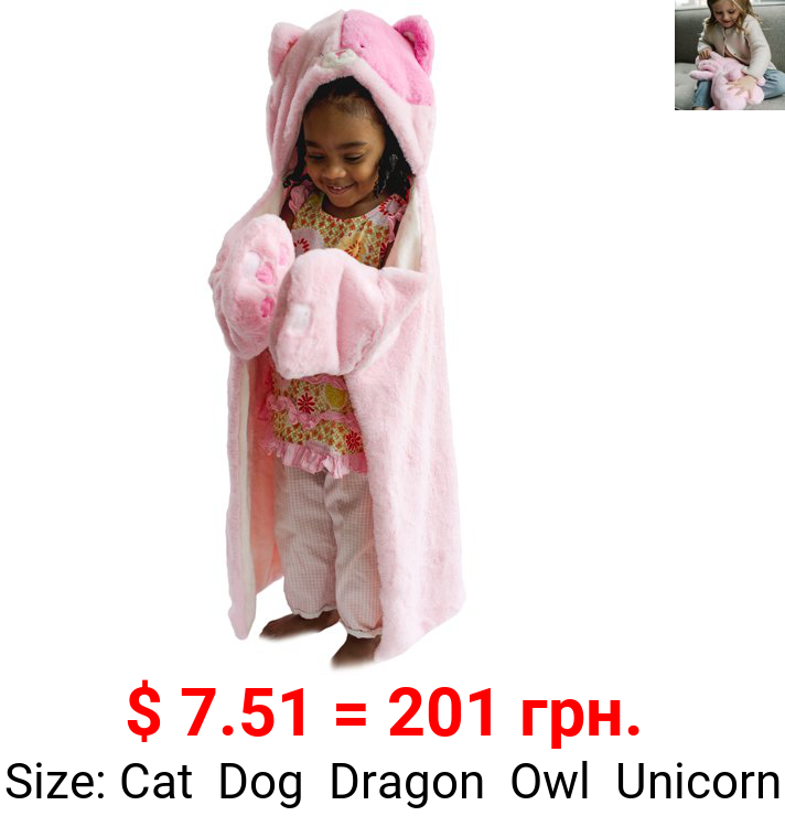 Animal Adventure® Wild for Style™ 2-in-1 Transformable Character Cape & Plush Pal – Cat