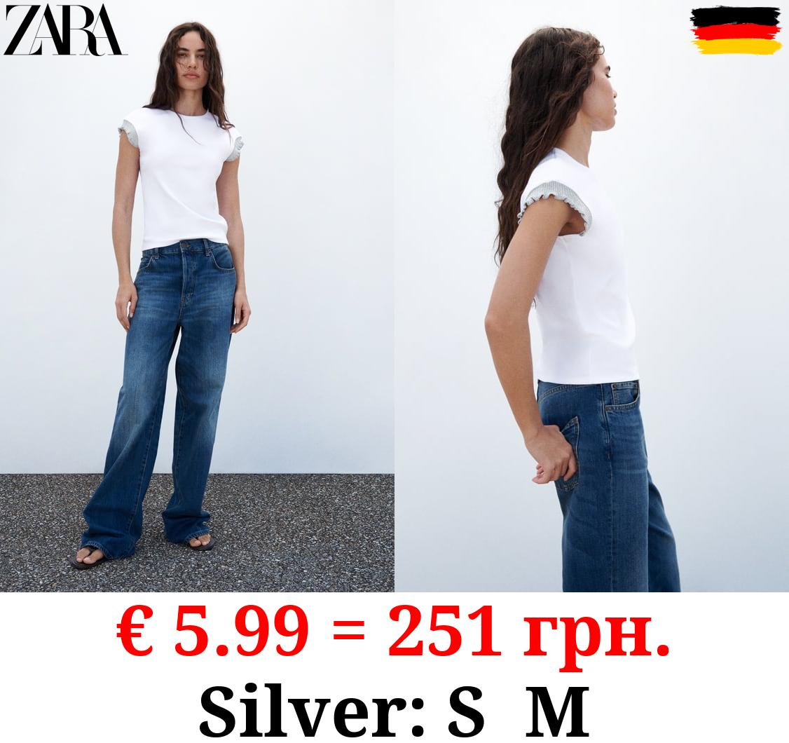 EMBELLISHED TRIM T-SHIRT