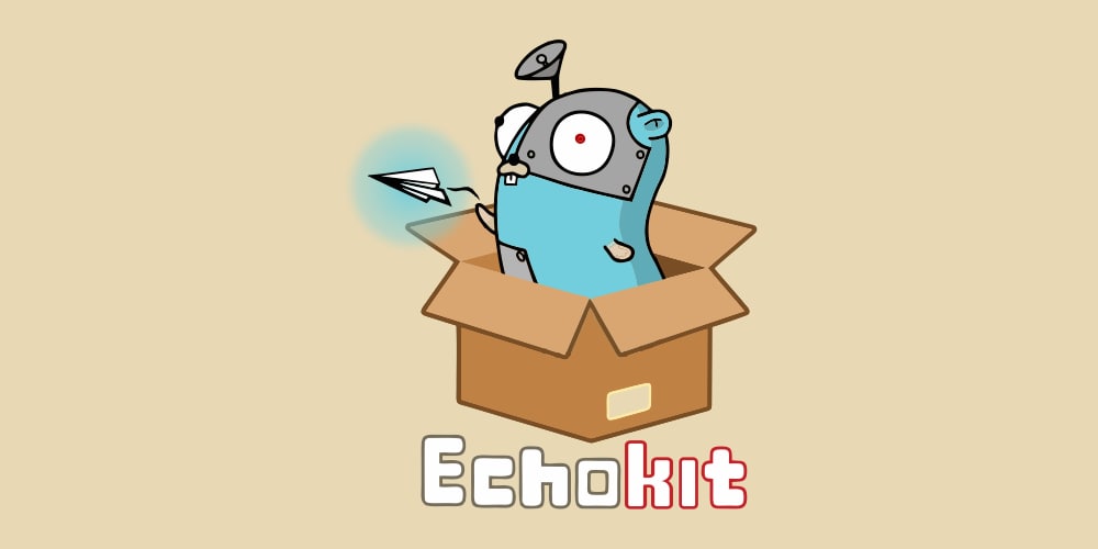 echotron logo in a cardbox