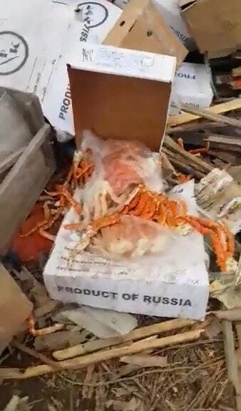 В Хабаровске нашли свалку крабов