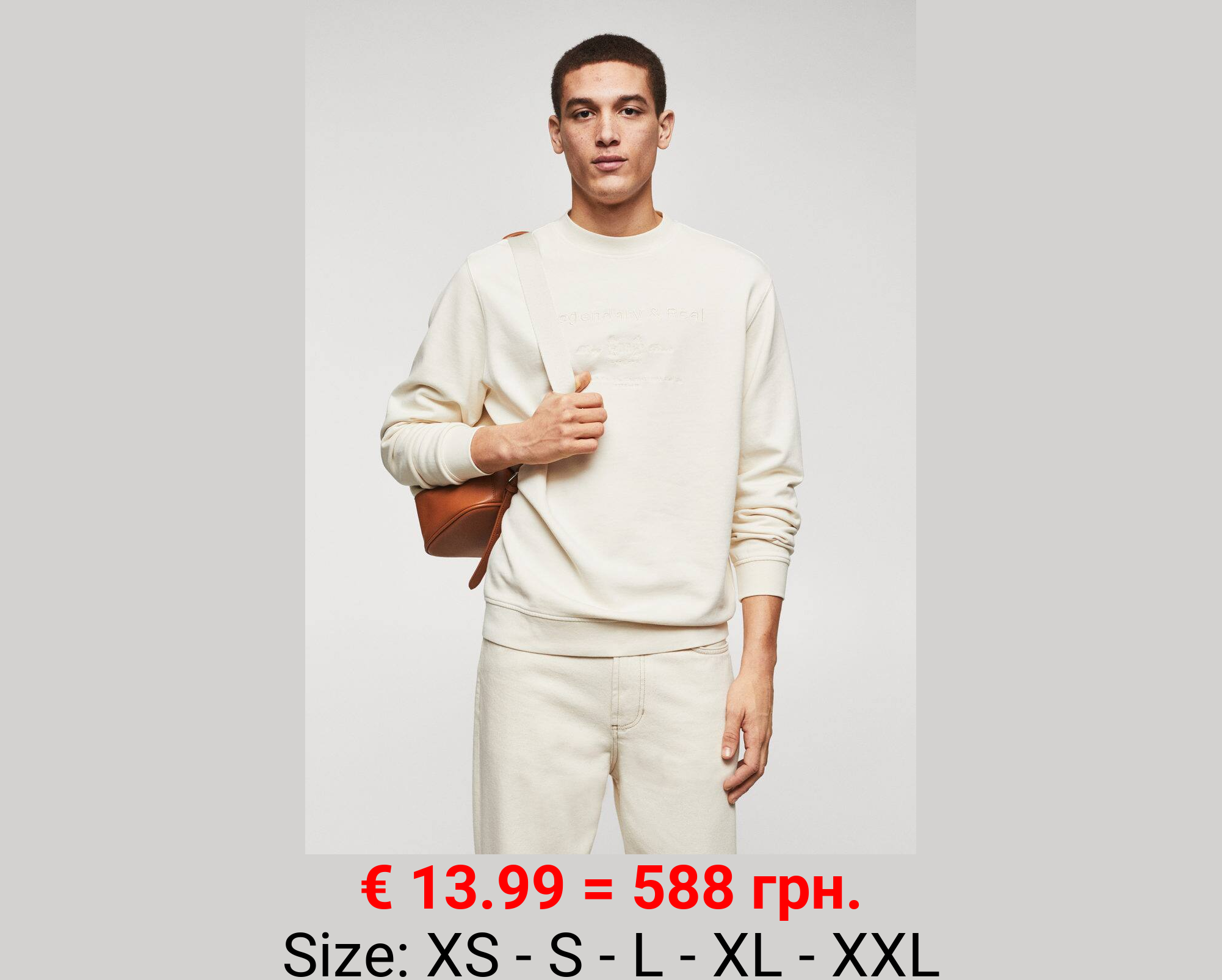 Sudadera 100% algodón detalle bordado