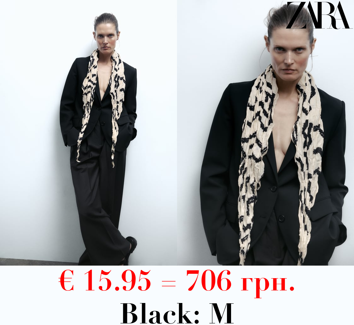 PRINTED CREASED-EFFECT BANDANA