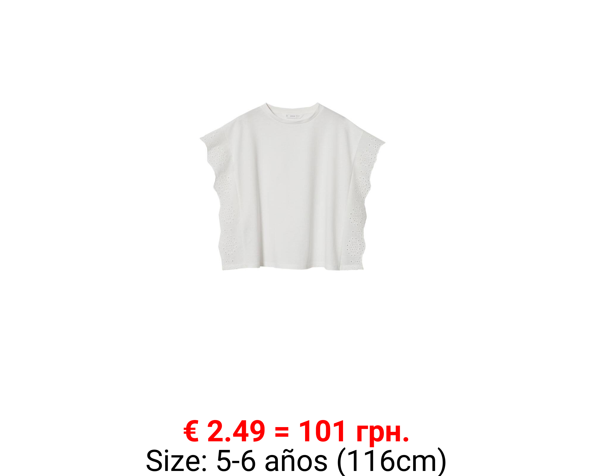 Camiseta algodón bordado