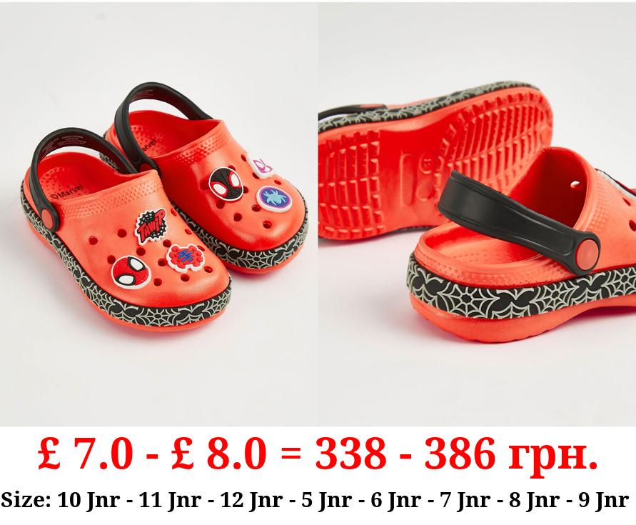 Marvel Spidey and Friends Red Badge Clogs