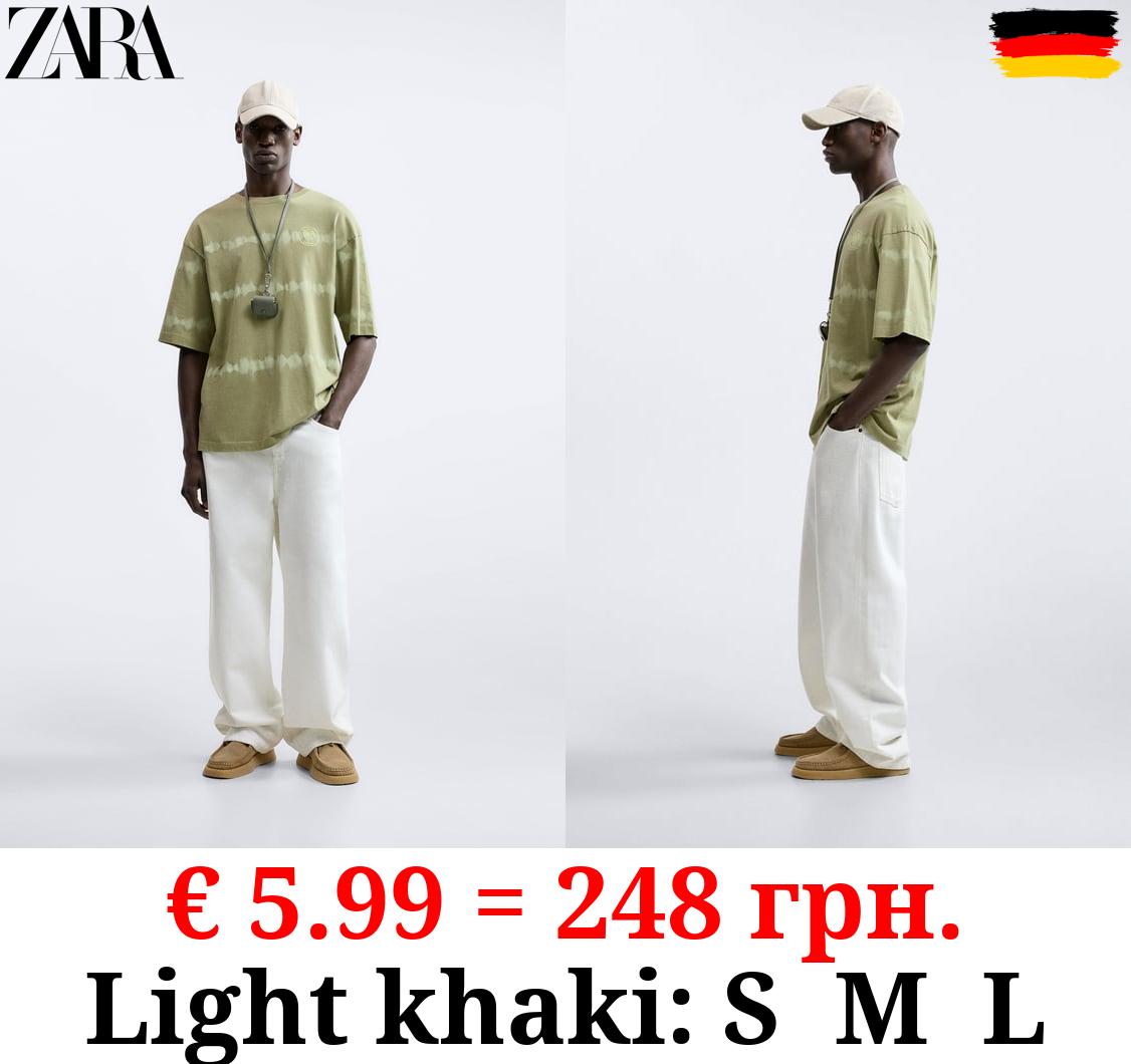 TIE-DYE STRIPED T-SHIRT