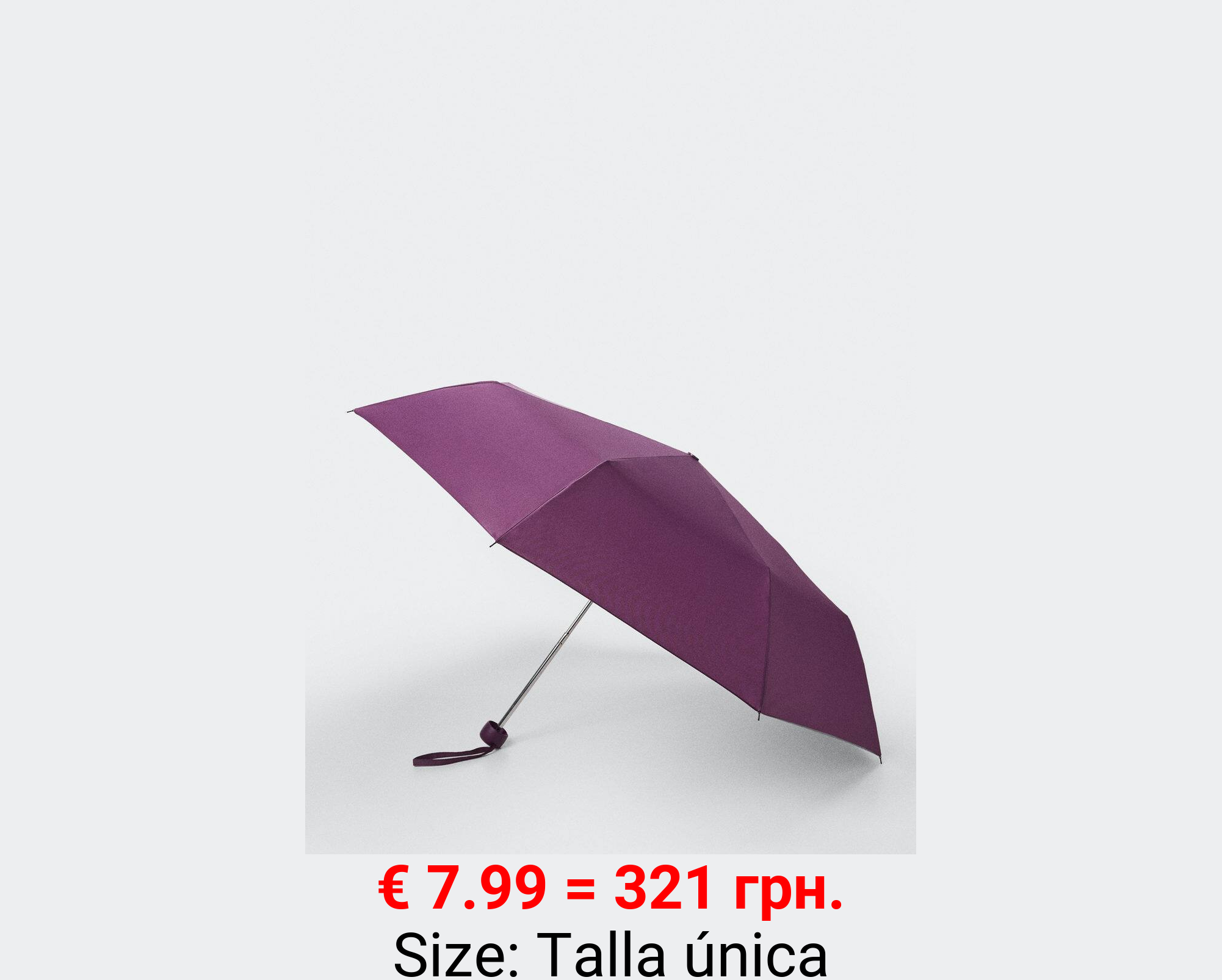 Paraguas plegable liso