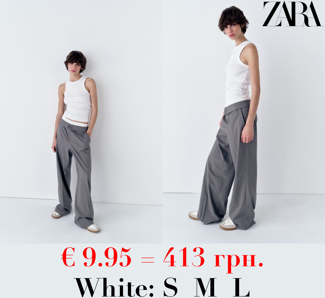 FADED-EFFECT RIB T-SHIRT