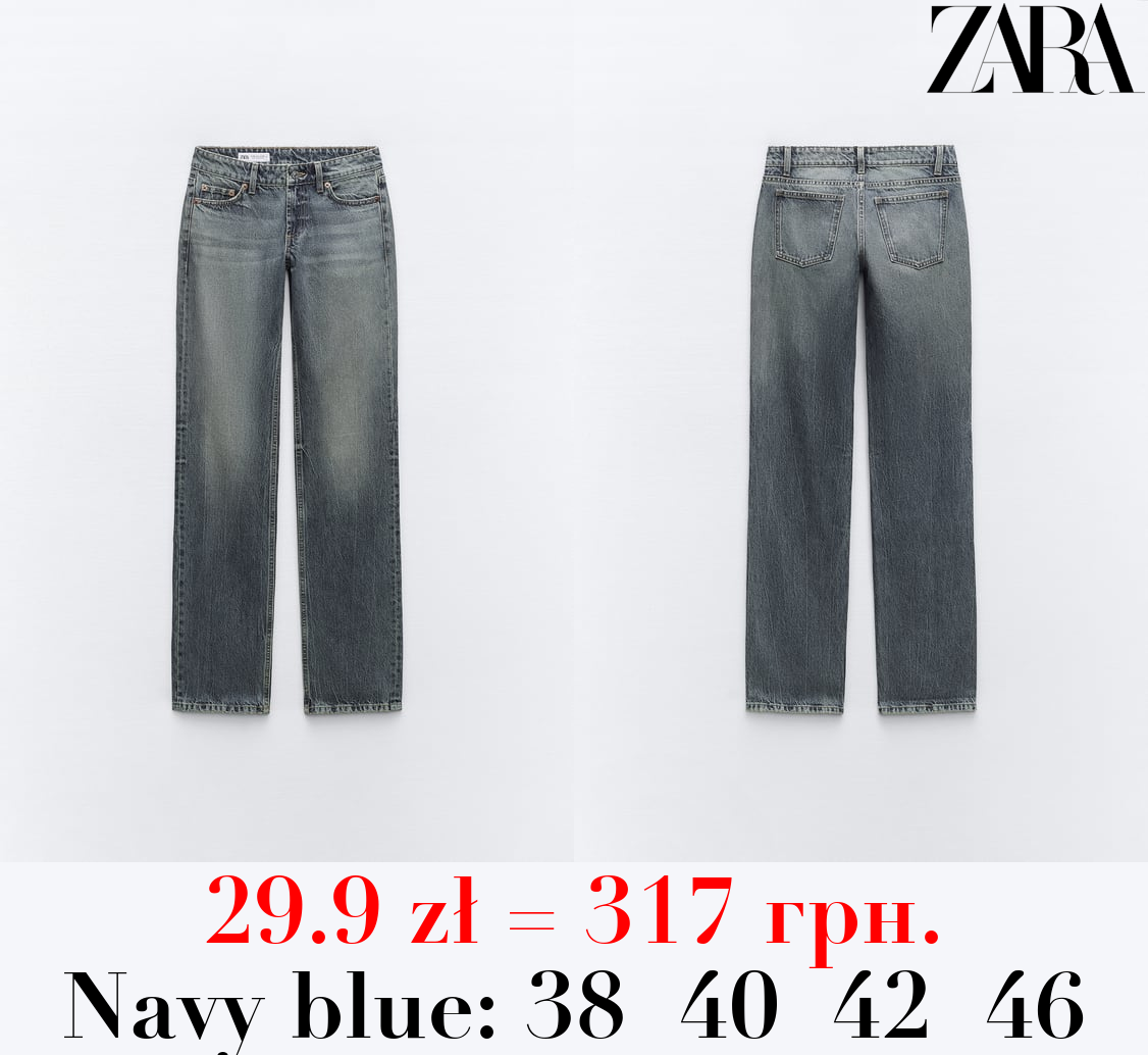 TRF STRAIGHT LOW-RISE JEANS
