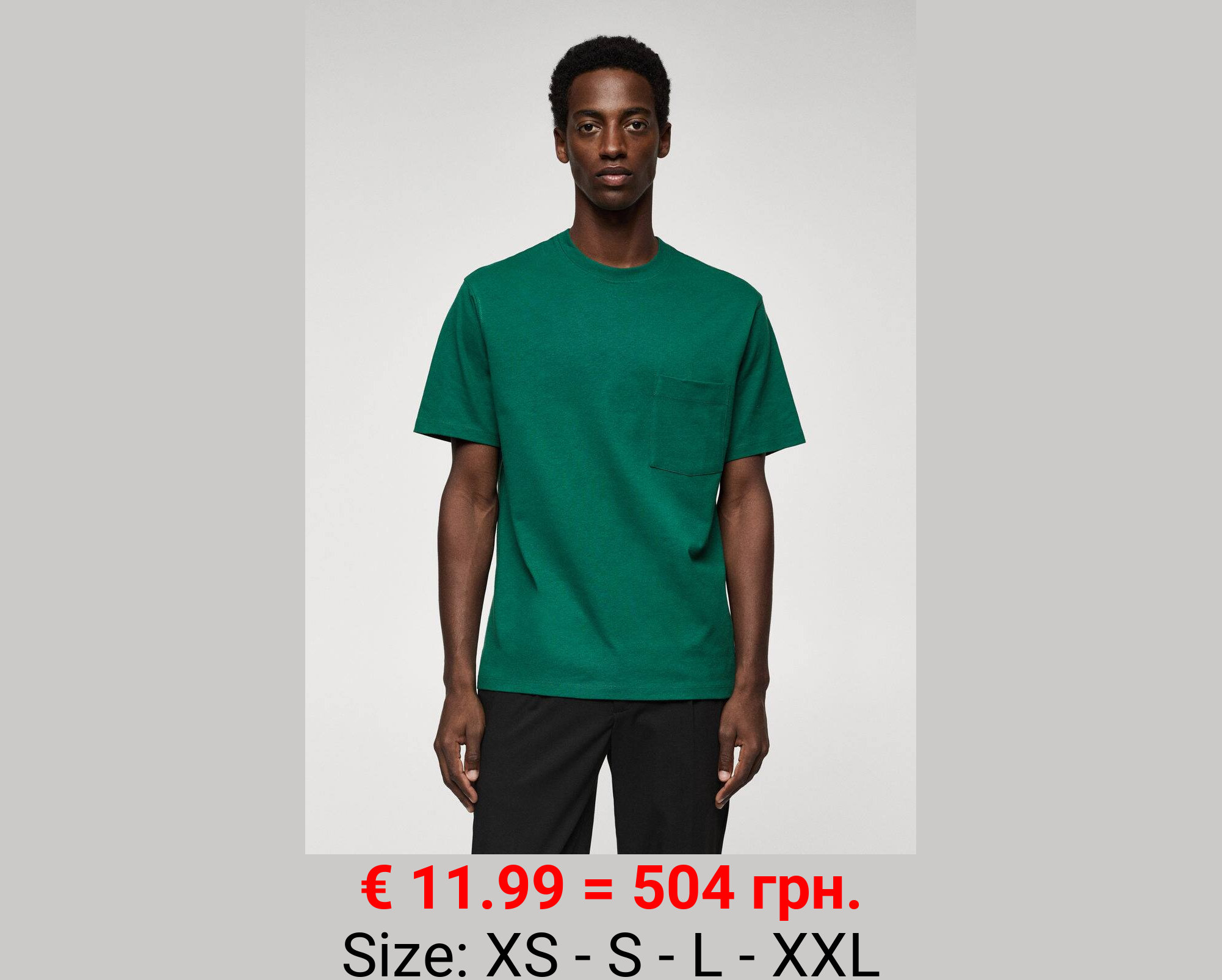 Camiseta algodón bolsillo