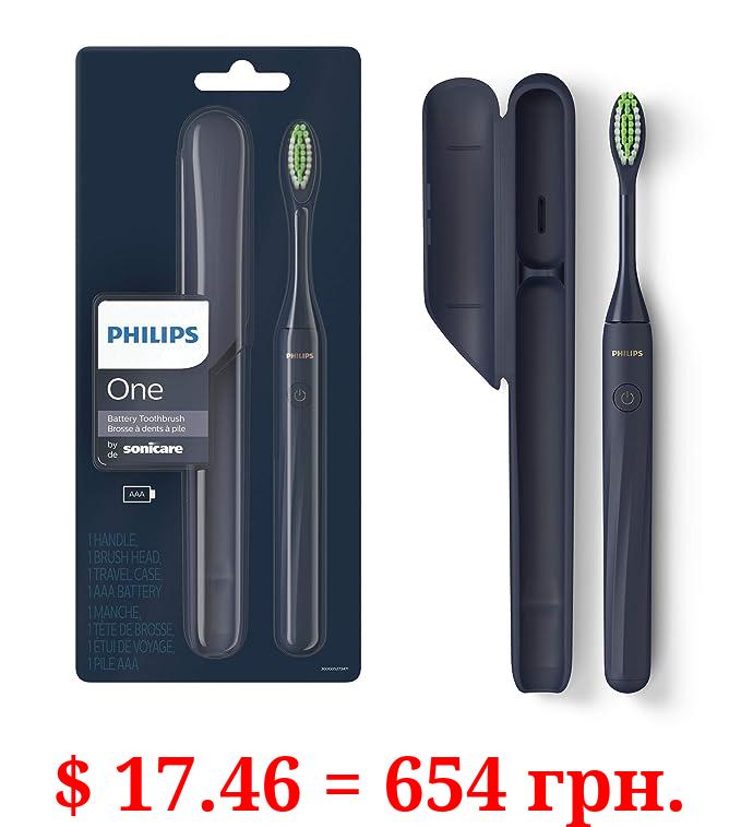 Philips One by Sonicare Battery Toothbrush, Midnight Blue, HY1100/04