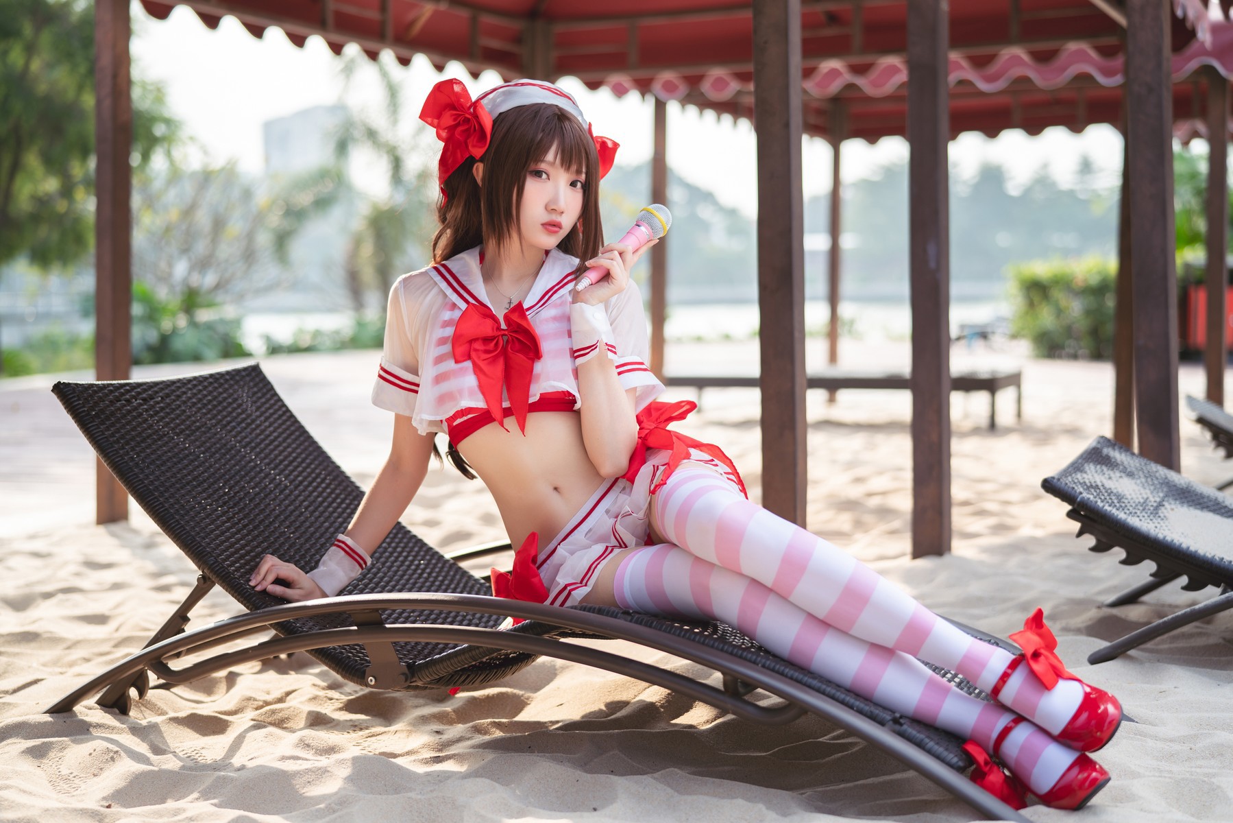 Cosplay 瓜希酱 岛村卯月 泳衣 25