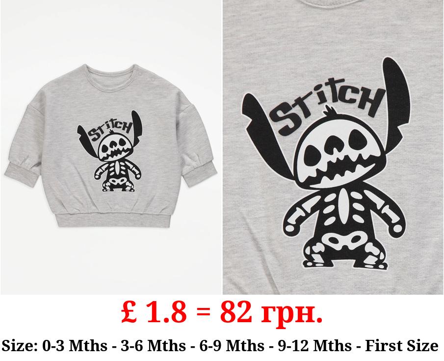 Disney Lilo & Stitch Grey Skeleton Sweatshirt