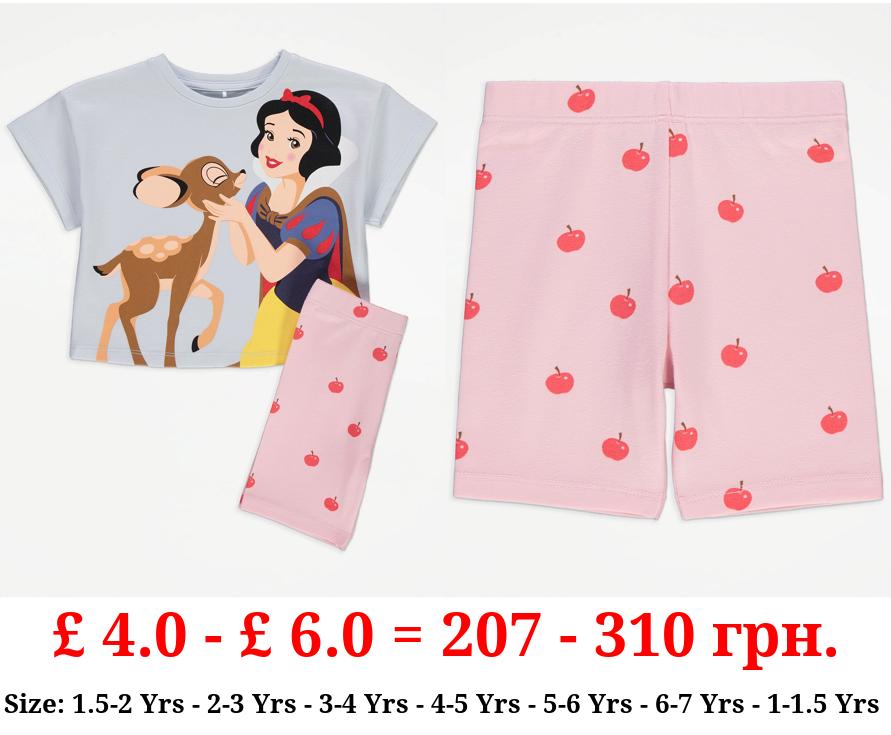 Disney Snow White T-Shirt and Cycle Shorts Outfit