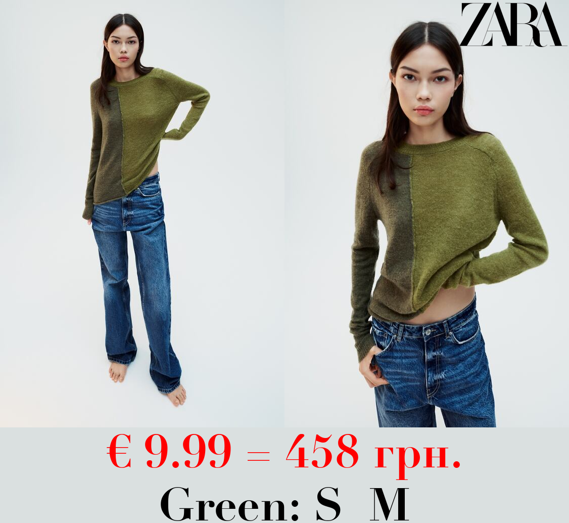 COLOUR BLOCK KNIT SWEATER