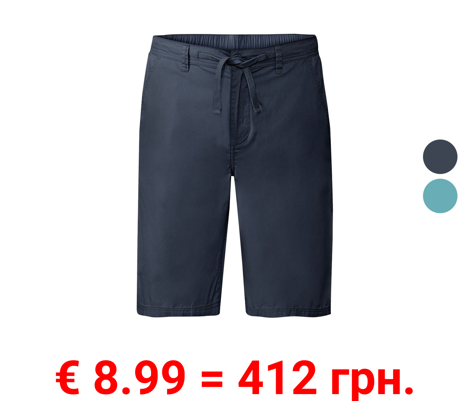 LIVERGY® Herren Shorts, mit teilelastischem Gummizugbund