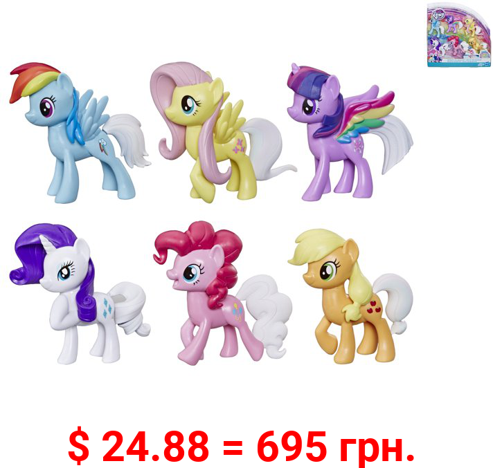 My Little Pony Rainbow Tail Surprise: Pack of 6 3-In Color Change Pony