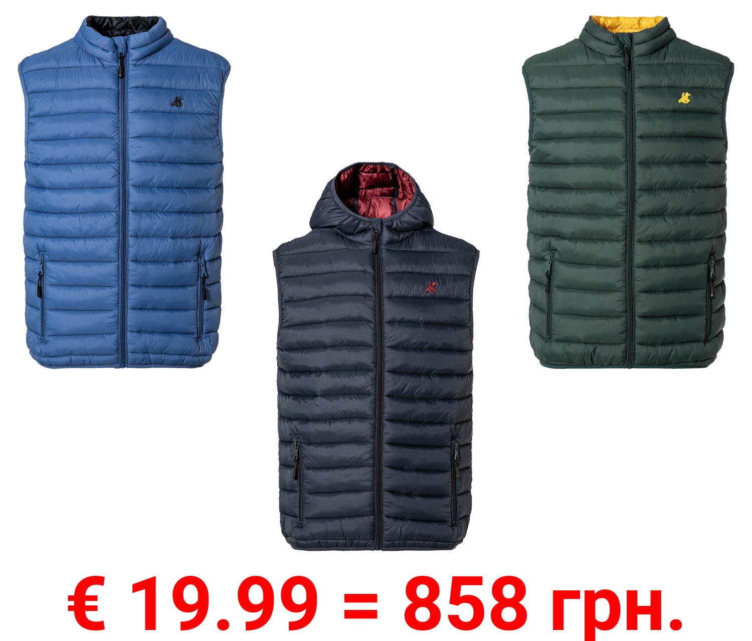 LIVERGY® x Grand Polo Herren Lightweight-Weste mit Imprägnierung