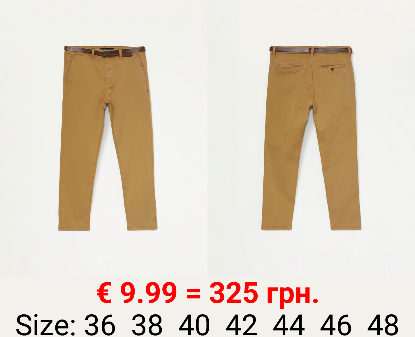 Chinos with Belt