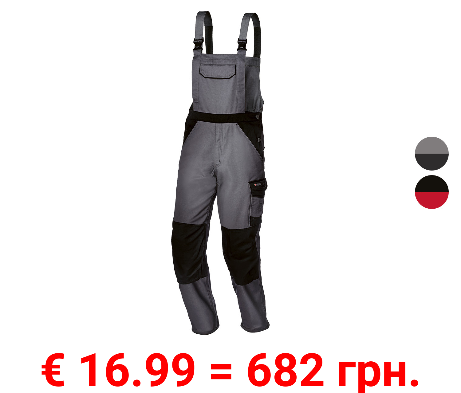 PARKSIDE® Herren Arbeitslatzhose, bequemer, teilelastischer Bund