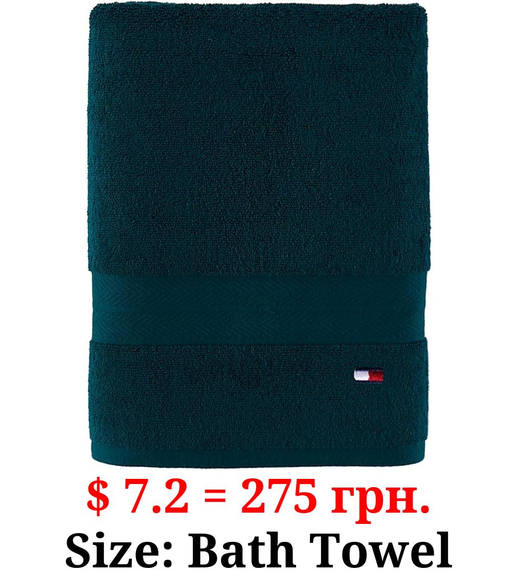 Tommy Hilfiger Modern American Solid Bath Towel, 30 X 54 Inches, 100% Cotton 574 GSM (Botanical Garde)
