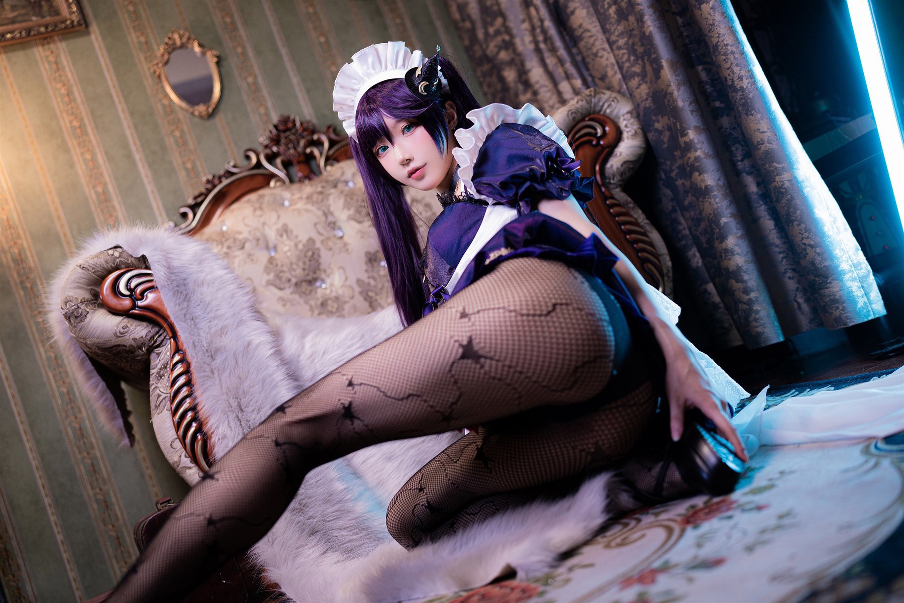 阿包也是兔娘 Cosplay 莫娜女仆 21