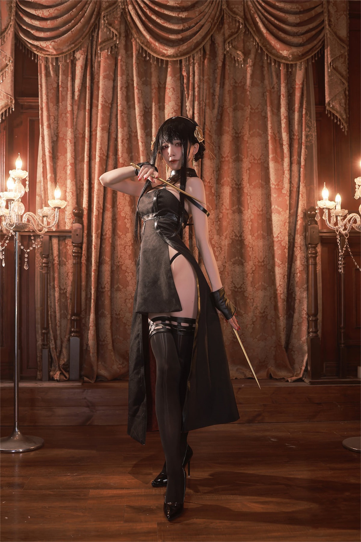 水淼aqua Cosplay 约尔黑礼服 6