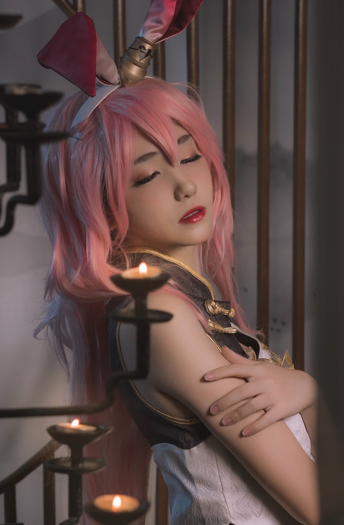 南桃Momoko-八重樱旗袍[17P] 4