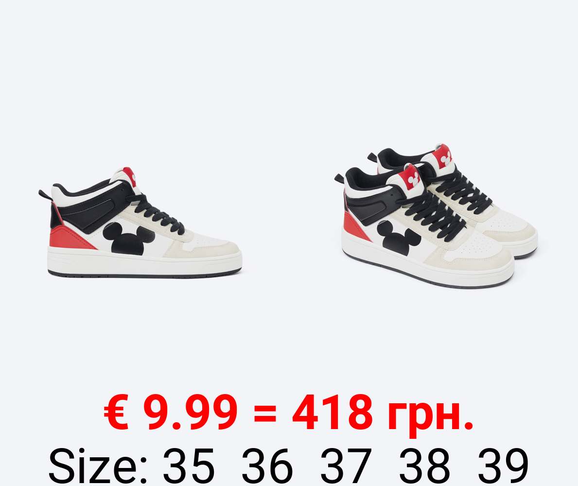 MICKEY ©DISNEY high-top sneakers