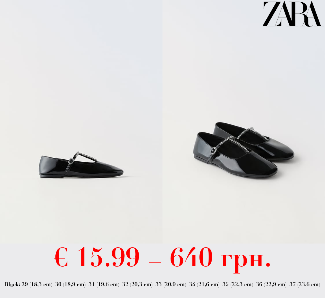 BALLET FLATS WITH RHINESTONES